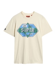 Superdry White 100% Cotton Gasoline Workwear T-Shirt - Image 4 of 5