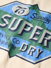 Superdry White 100% Cotton Gasoline Workwear T-Shirt - Image 5 of 5