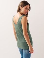 Schwarz/Khaki-Grün - Slouch-Trägertops, 2 er-Pack - Image 3 of 7