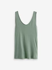 Schwarz/Khaki-Grün - Slouch-Trägertops, 2 er-Pack - Image 5 of 7