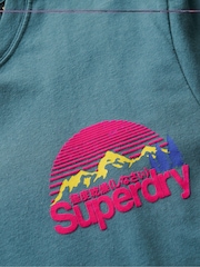 Albastru - Tricou din bumbac cu 100% și bumbac Superdry Great Outdoor - Imaginea 5 din 6