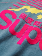 Albastru - Tricou din bumbac cu 100% și bumbac Superdry Great Outdoor - Imaginea 6 din 6