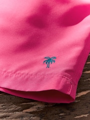 Pink Bright Palm Logo Essential Swim Shorts - Image 11 of 13