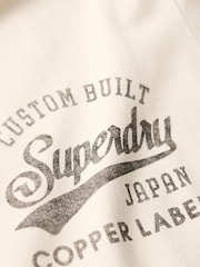 Superdry White Copper Label Chest 100% Cotton Graphic T-Shirt - Image 5 of 5