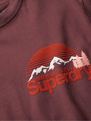 Superdry Brown Great Outdoor Back Graphic 100% Cotton T-Shirt - Image 6 of 6