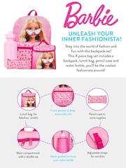Character Pink Barbie 4 Piece Backpack Set - Image 5 of 5