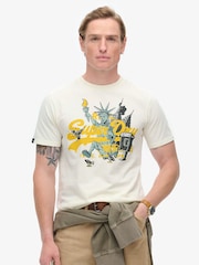 Superdry Off White New York VL Graphic T-Shirt - Image 1 of 5