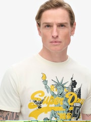 Superdry Off White New York VL Graphic T-Shirt - Image 3 of 5
