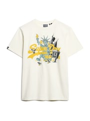 Superdry Off White New York VL Graphic T-Shirt - Image 4 of 5