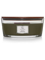 Woodwick Green Ellipse Scented Candle with Crackle Wick Frasier Fir - Image 2 of 4