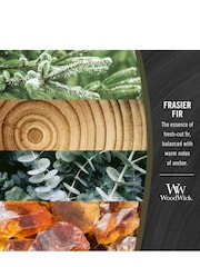 Woodwick Green Ellipse Scented Candle with Crackle Wick Frasier Fir - Image 4 of 4