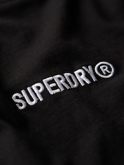 Superdry Black Micro Logo Graphic Loose 100% Cotton T-Shirt - Image 5 of 5
