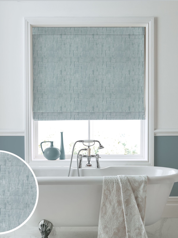 Laura Ashley Duck Egg Blue Whinfell Made to Measure Roman Blind - Image 1 of 6