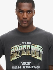 Superdry Blackboard 100% Cotton 70s Rock Graphic Band T-Shirt - Image 3 of 5