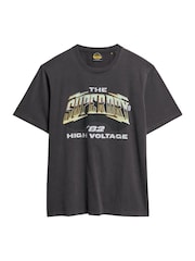 Superdry Blackboard 100% Cotton 70s Rock Graphic Band T-Shirt - Image 4 of 5