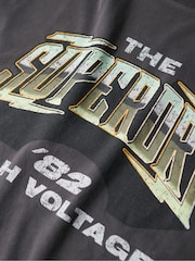 Superdry Blackboard 100% Cotton 70s Rock Graphic Band T-Shirt - Image 5 of 5