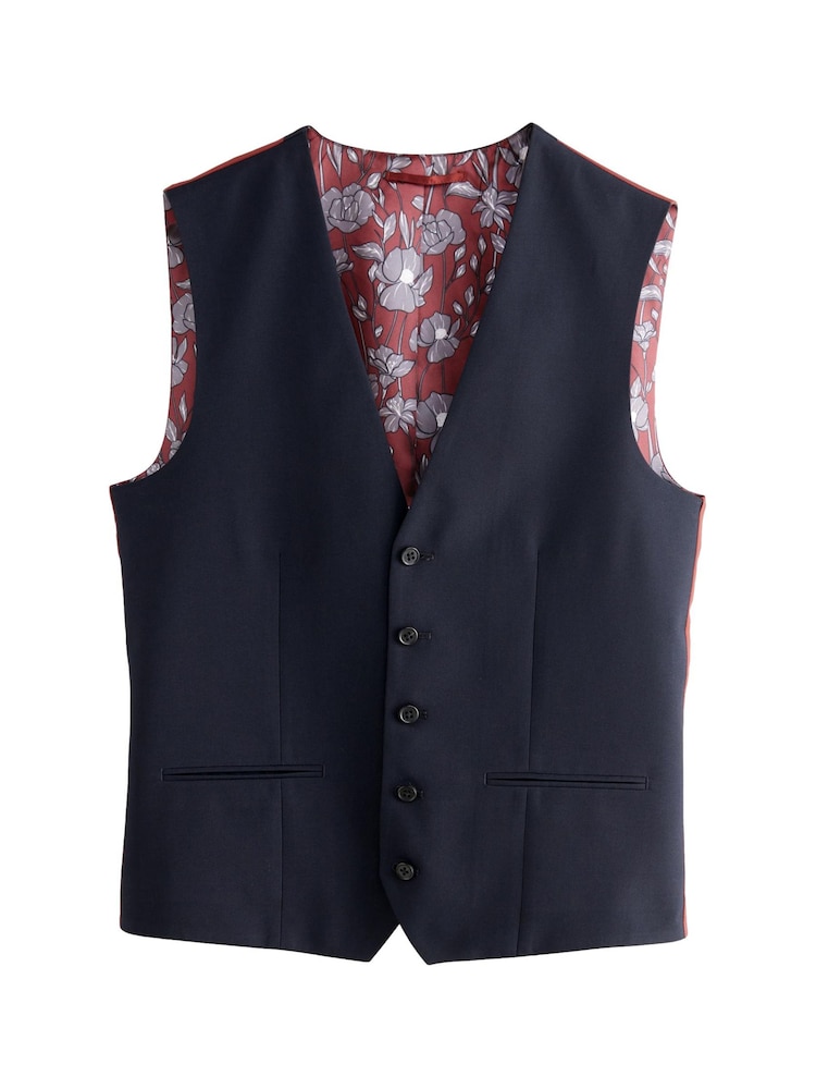 Bleu marine - Gilet à coupe régulière - Image 3 of 5