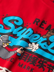 Optisch-Pitch Rot - Superdry – New York VL – Grafik-T-Shirt - Bild 5 von 5