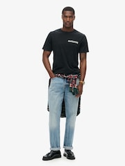 Superdry Black 100% Cotton Tattoo Graphic T-Shirt - Image 2 of 5