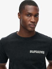 Superdry Black 100% Cotton Tattoo Graphic T-Shirt - Image 3 of 5