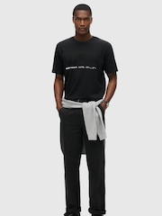 Superdry Black Loose Fit Utility Sport Logo 100% Cotton T-Shirt - Image 2 of 6