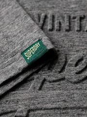 Superdry Charcoal Grit Embossed Vl Graphic T-Shirt - Image 5 of 6