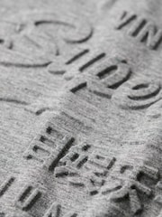 Superdry Charcoal Grit Embossed Vl Graphic T-Shirt - Image 6 of 6