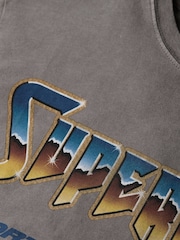 Superdry Dark Grey 100% Cotton 70s Rock Graphic Band T-Shirt - Image 5 of 5