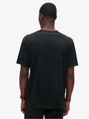 Superdry Black Loose 100% Cotton Photographic Skate T-Shirt - Image 2 of 6