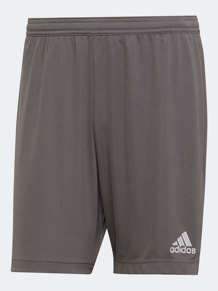 adidas Grey Entrada Shorts - Image 6 of 6