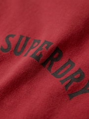 Красный - Superdry 100% Cotton Tattoo Graphic T-Shirt - Image 6 of 6