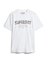 Superdry Brilliant White Loose Fit Utility Sport Logo 100% Cotton T-Shirt - Image 4 of 7