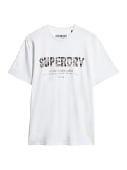 Superdry Brilliant White Loose Fit Utility Sport Logo 100% Cotton T-Shirt - Image 5 of 7