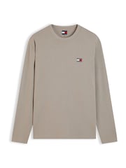 Tommy Hilfiger Brown Badge Jersey Long Sleeve T-Shirt - Image 5 of 5