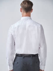 White Regular Fit 100% Cotton Single Cuff Shirt - Image 2 of 4