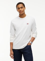 Tommy Hilfiger Natural Badge Jersey Long Sleeve T-Shirt - Image 1 of 5