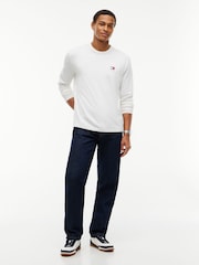 Tommy Hilfiger Natural Badge Jersey Long Sleeve T-Shirt - Image 3 of 5