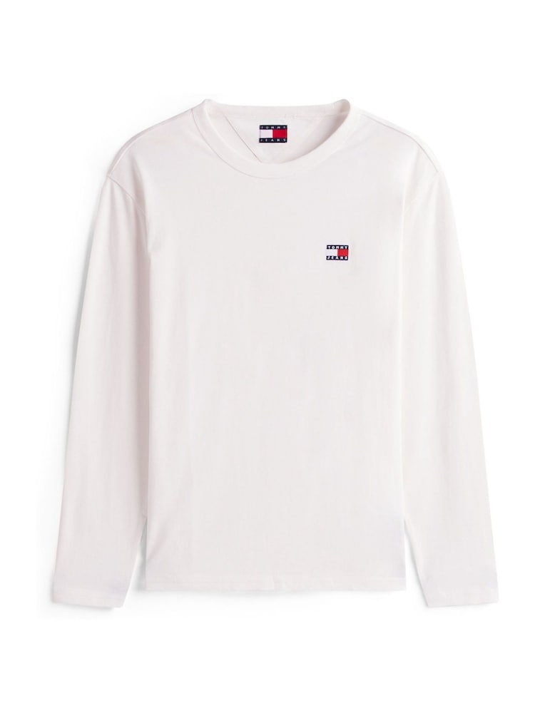 Tommy Hilfiger Natural Badge Jersey Long Sleeve T-Shirt - Image 5 of 5 Tommy Hilfiger Natural Badge Jersey Long Sleeve T-Shirt - Image 5 of 5