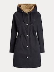 Lauren Ralph Lauren Navy Blue Water Repellent Reversible Hooded Anorak - Image 9 of 9