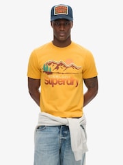 Superdry Yellow Great Outdoors Graphic T-Shirt - Image 1 of 5