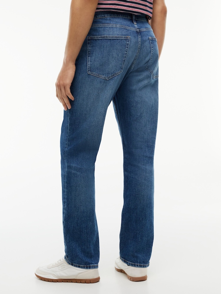 modra - Tommy Hilfiger Ryan Slim Straight Jeans - Slika 2 iz 7