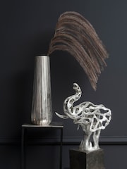 Libra Interiors Silver Addo Abstract Elephant Head Ornaments Sculpture - Image 1 of 1