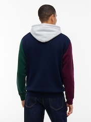 Tommy Jeans Blue Tommy  Blocked Fleece Hoodie - Image 2 of 5