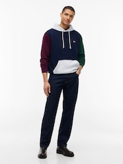 Tommy Jeans Blue Tommy  Blocked Fleece Hoodie - Image 3 of 5