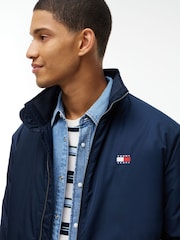 Tommy Jeans Blue Water Repellent Relaxed Padded Jacket - Image 3 of 6