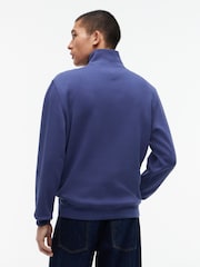 Tommy Jeans Blue Tommy Flag Quarter-Zip Sweatshirt - Image 3 of 5