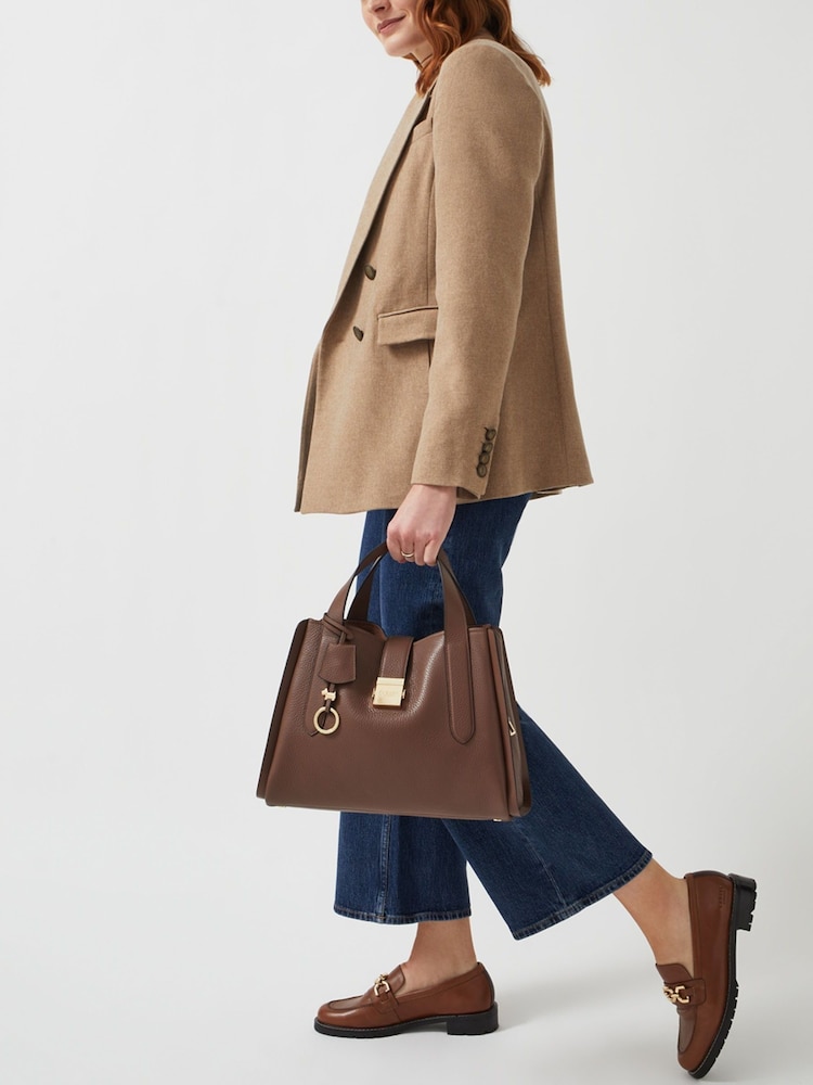 Radley London Medium Sloane Street Ziptop Grab Brown Bag - Image 1 of 5