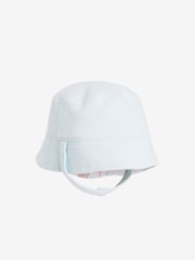White Reversible Noahs Ark Print Baby Bucket Hat (0mths-2yrs) - Image 3 of 4