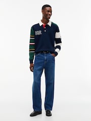 Tommy Jeans Colour-Blocked Knit Rugby Shirt - Imaginea 3 din 5