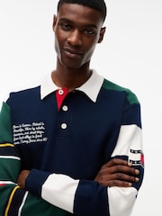 Tommy Jeans Colour-Blocked Knit Rugby Shirt - Imaginea 4 din 5